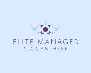 Minimalist Eye & Eyelashes logo design