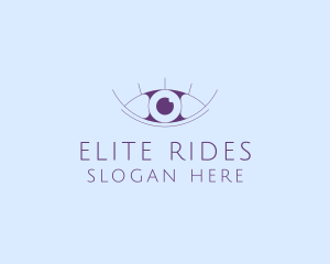 Minimalist Eye & Eyelashes logo design