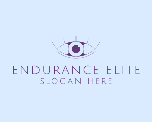 Minimalist Eye & Eyelashes logo design