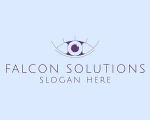 Minimalist Eye & Eyelashes logo design