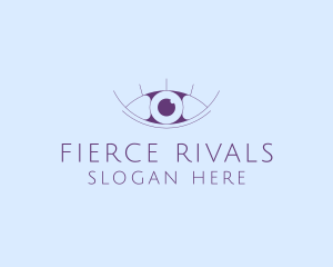 Minimalist Eye & Eyelashes logo design