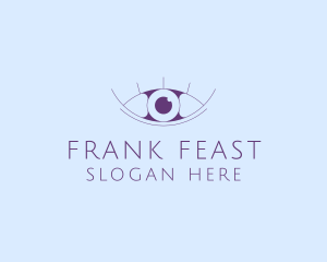 Minimalist Eye & Eyelashes logo design