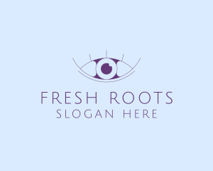 Minimalist Eye & Eyelashes logo design