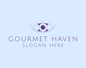 Minimalist Eye & Eyelashes logo design