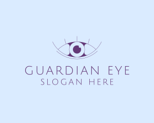 Minimalist Eye & Eyelashes logo design