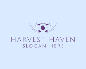 Minimalist Eye & Eyelashes logo design