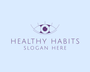 Minimalist Eye & Eyelashes logo design