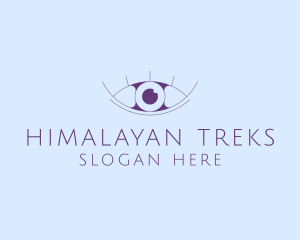 Minimalist Eye & Eyelashes logo design