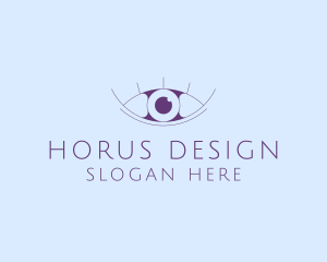 Minimalist Eye & Eyelashes logo design