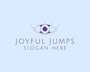 Minimalist Eye & Eyelashes logo design