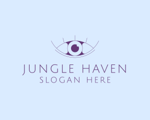 Minimalist Eye & Eyelashes logo design