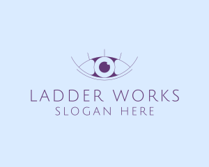 Minimalist Eye & Eyelashes logo design