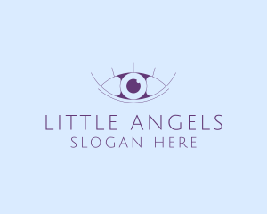 Minimalist Eye & Eyelashes logo design