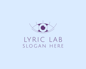 Minimalist Eye & Eyelashes logo design