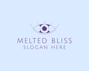 Minimalist Eye & Eyelashes logo design