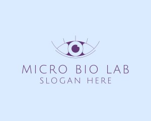 Minimalist Eye & Eyelashes logo design