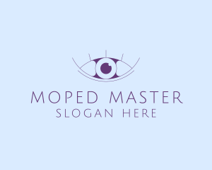 Minimalist Eye & Eyelashes logo design