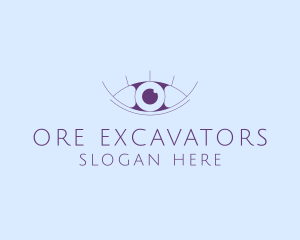 Minimalist Eye & Eyelashes logo design