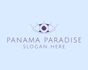 Minimalist Eye & Eyelashes logo design