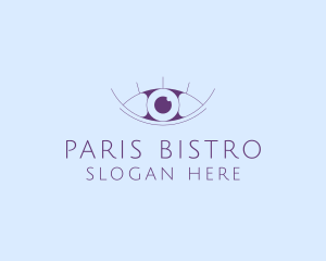 Minimalist Eye & Eyelashes logo design