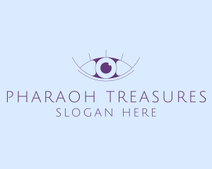 Minimalist Eye & Eyelashes logo design