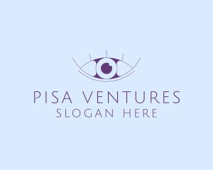 Minimalist Eye & Eyelashes logo design