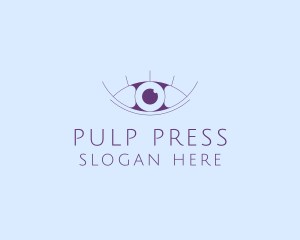 Minimalist Eye & Eyelashes logo design