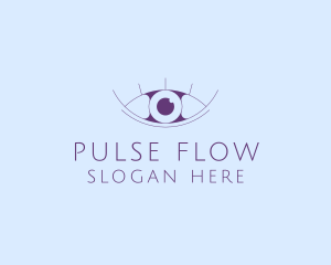 Minimalist Eye & Eyelashes logo design