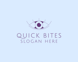 Minimalist Eye & Eyelashes logo design