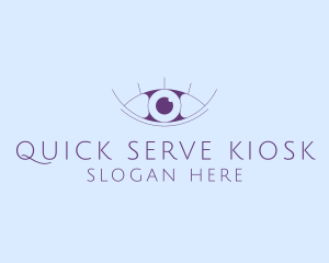 Minimalist Eye & Eyelashes logo design