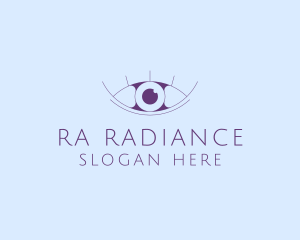 Minimalist Eye & Eyelashes logo design