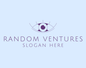 Minimalist Eye & Eyelashes logo design