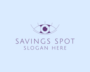 Minimalist Eye & Eyelashes logo design