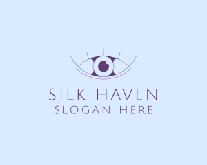 Minimalist Eye & Eyelashes logo design