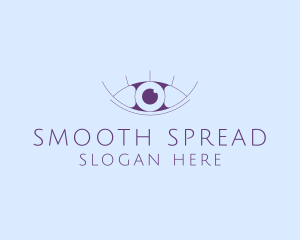 Minimalist Eye & Eyelashes logo design