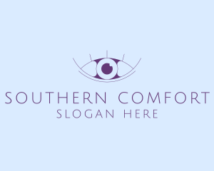 Minimalist Eye & Eyelashes logo design