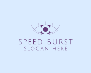 Minimalist Eye & Eyelashes logo design