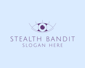 Minimalist Eye & Eyelashes logo design