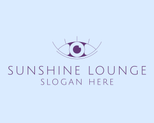 Minimalist Eye & Eyelashes logo design