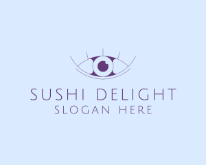 Minimalist Eye & Eyelashes logo design