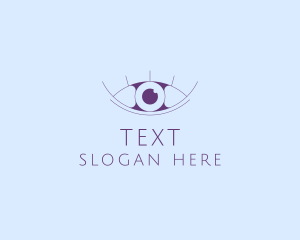 Minimalist Eye & Eyelashes logo design