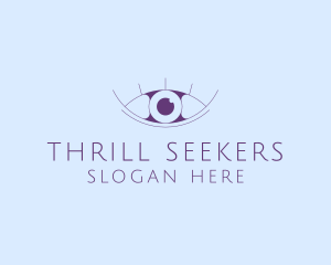 Minimalist Eye & Eyelashes logo design