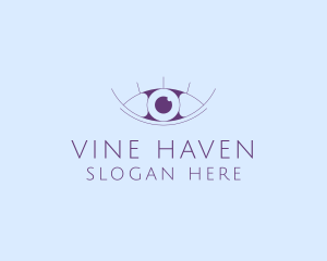 Minimalist Eye & Eyelashes logo design