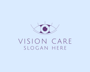 Ophthalmology - Minimalist Eye & Eyelashes logo design