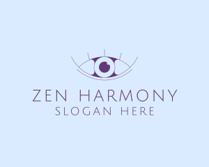 Minimalist Eye & Eyelashes logo design