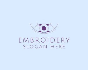 Minimalist Eye & Eyelashes logo design