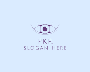 Minimalist Eye & Eyelashes logo design