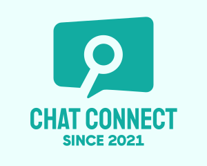 Chatting - Search Chat Bubble logo design