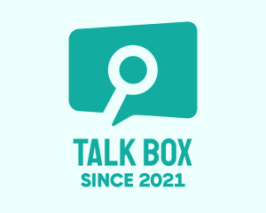 Chat Box - Search Chat Bubble logo design