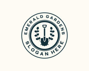 Landscape Gardening Shovel logo design